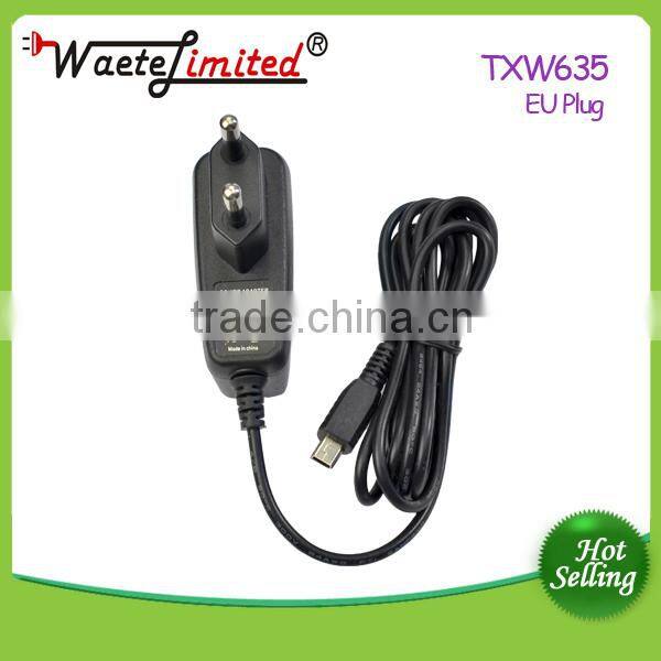 EU common 6w shapely adapter with cable and AC90V-240V 47-63Hz