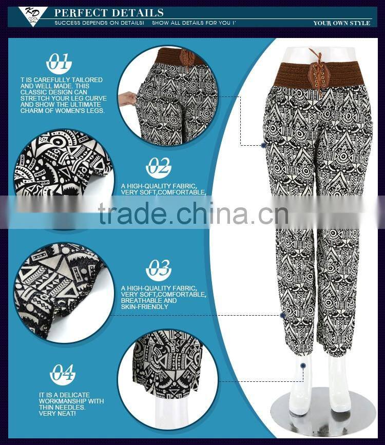 custom printed harem pants rayon harem pants women