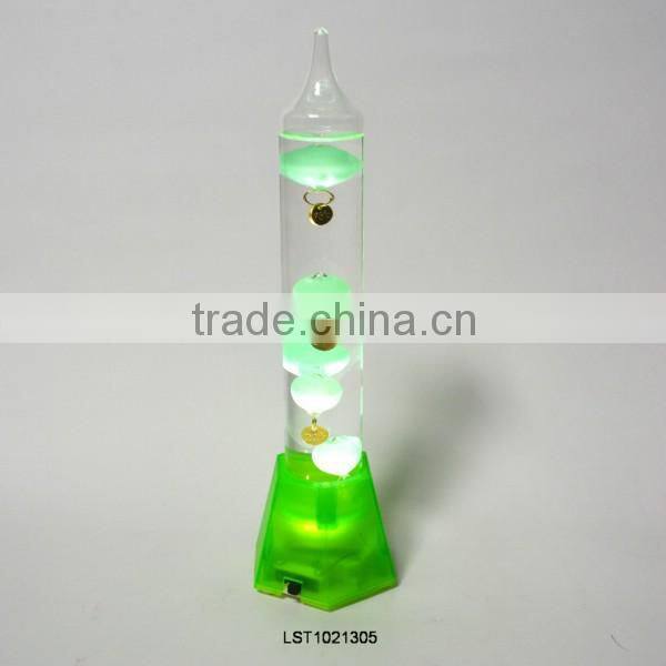 12 Inches High Galileo Thermometer 7 balls