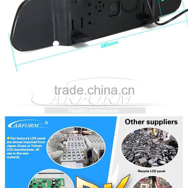 Rear View Mirror 4.3 inch lcd Monitor with av input