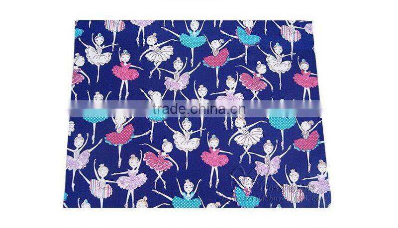 The new dance girl printed canvas bags shoes fabric hat material