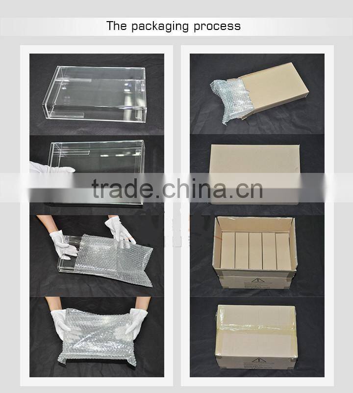 hot sale plexiglass tea bag storage box promotion acrylic tea bag caddy