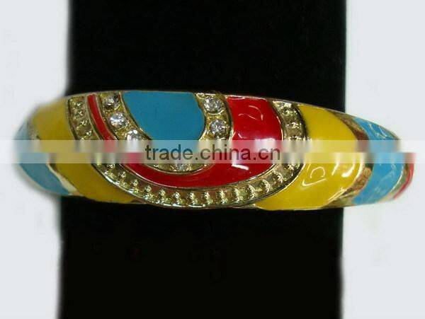 Vintage Style Multi Colored Epoxy Bangle