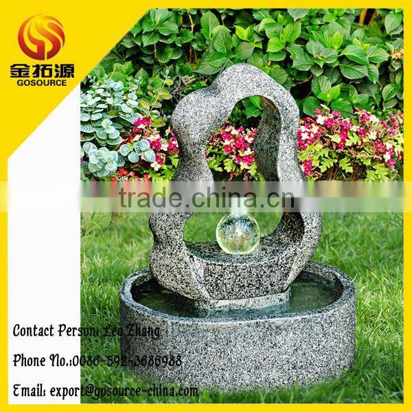Granite stone garden fountain
