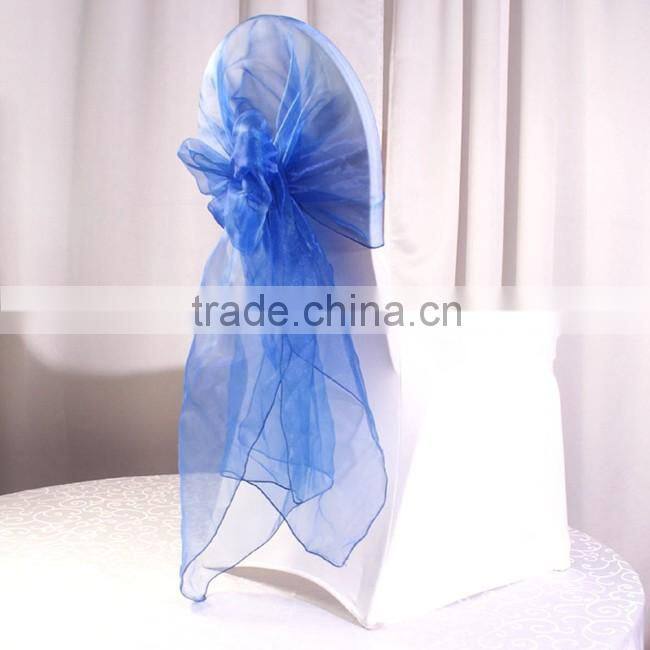 chiffon curly willow ruffle chair sash