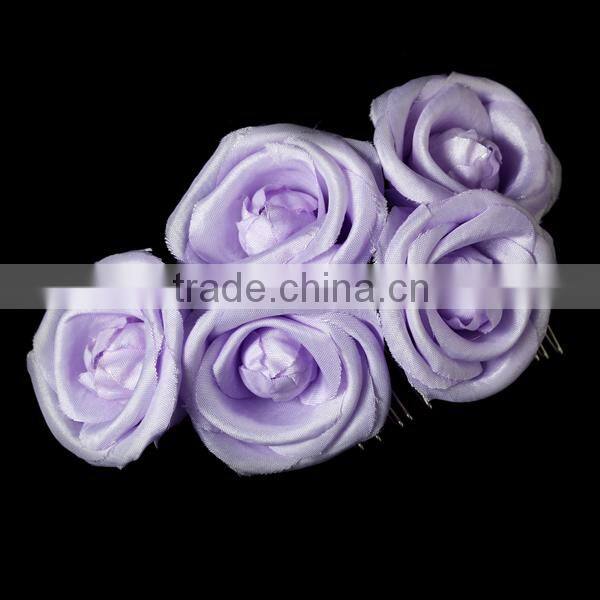 Charming Dark Brown Flower Bridal Hair Comb Wedding Hair Accessories