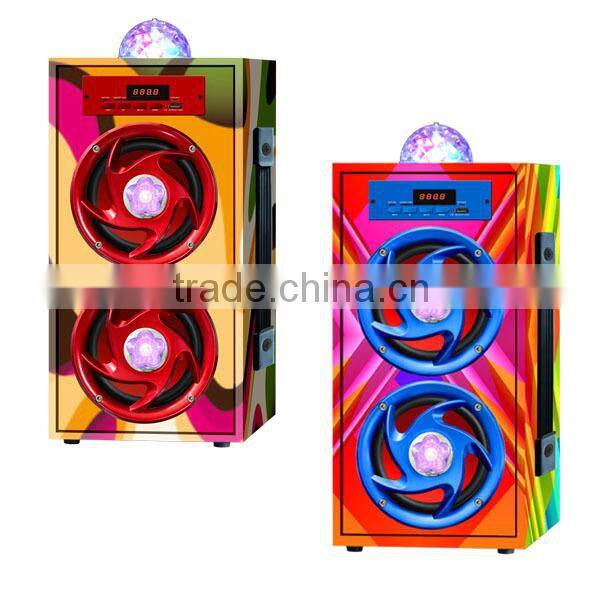NT-WS002 trade assurance supplier LED wood speaker