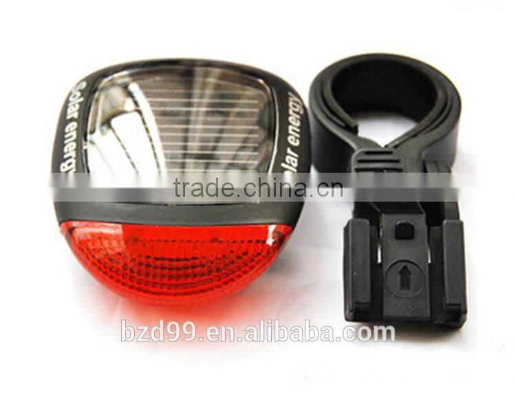 Ourdoor Mountain Bike Cycling Solar Energy Bicycle Tail Signal Light /Outdoor Cycling Equipment Applications Supplier