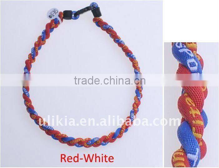 Germanium Titanium Baseball Sport Necklaces in Tornado style