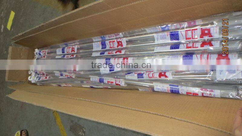 Aluminium bathroom shower curtain rod/Extension telescopic shower curtain pole