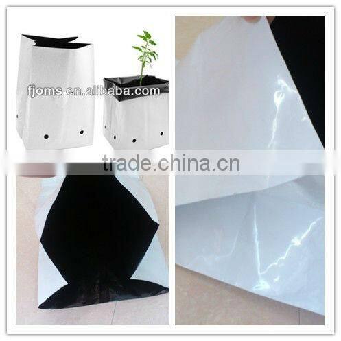 100 micron white and black planting bags