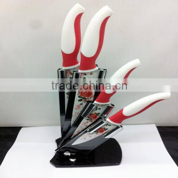 Excellent design top-grade quality 4 pcs package ceramic knife set