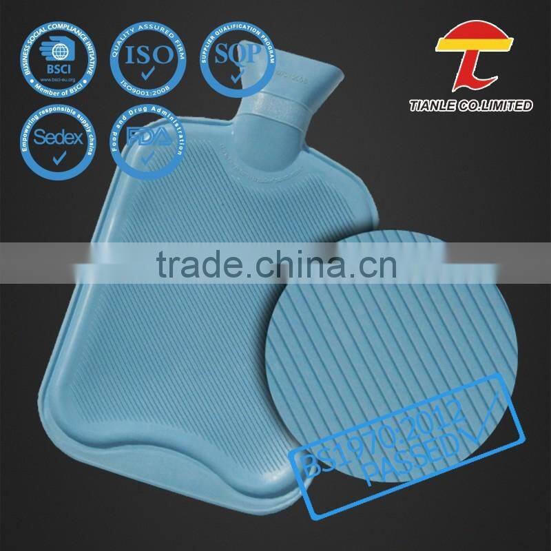 2000ml qualified BS gel luxury target hot water bottle with fleece cover