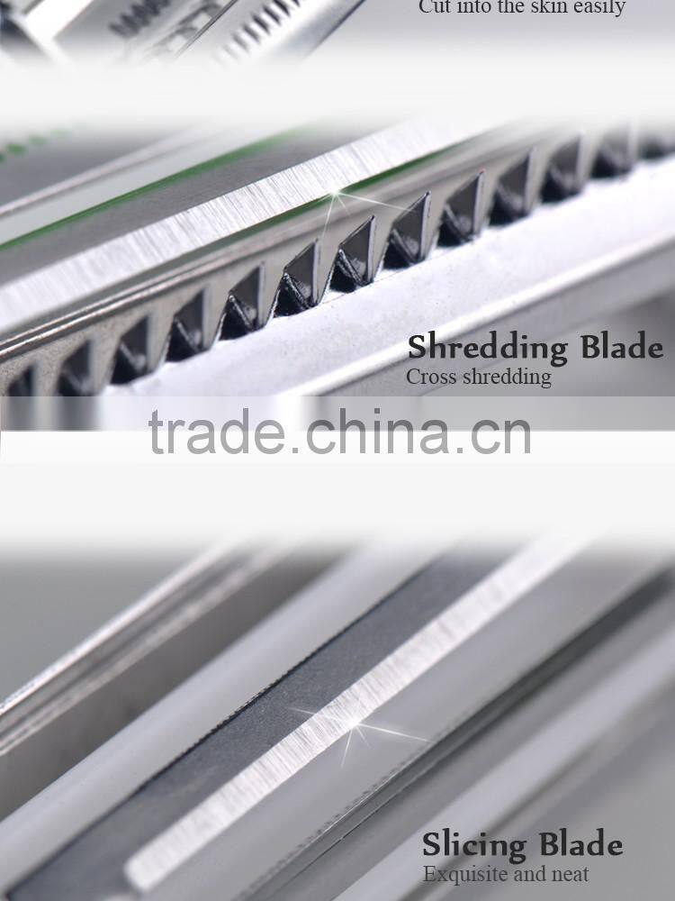 2016 as seen on TV kitchen gadgets 3 in 1 blades rotary manual multifunctional potato vegetable slicer peeler