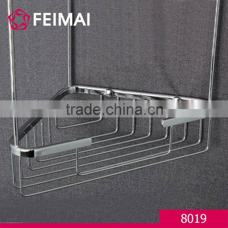 Double Layers Hanging Corner Basket Caddy for Bathroom Storage