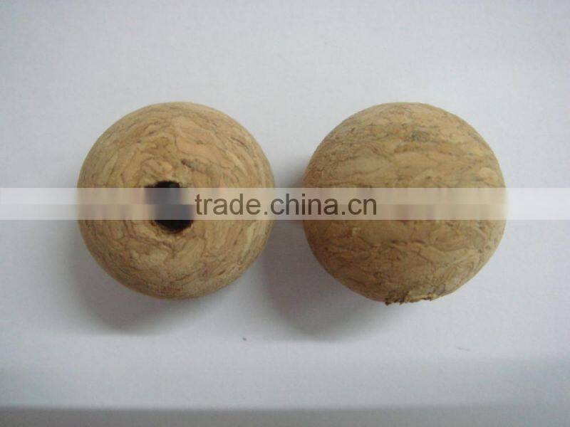 decorative fashion one hole round natural wood ball