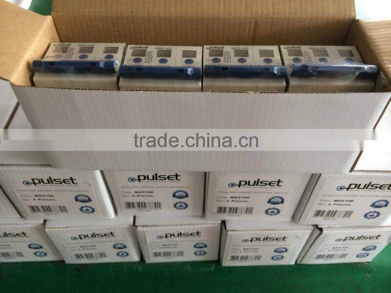 3 pole miniature circuit breaker fuse switch disconnector