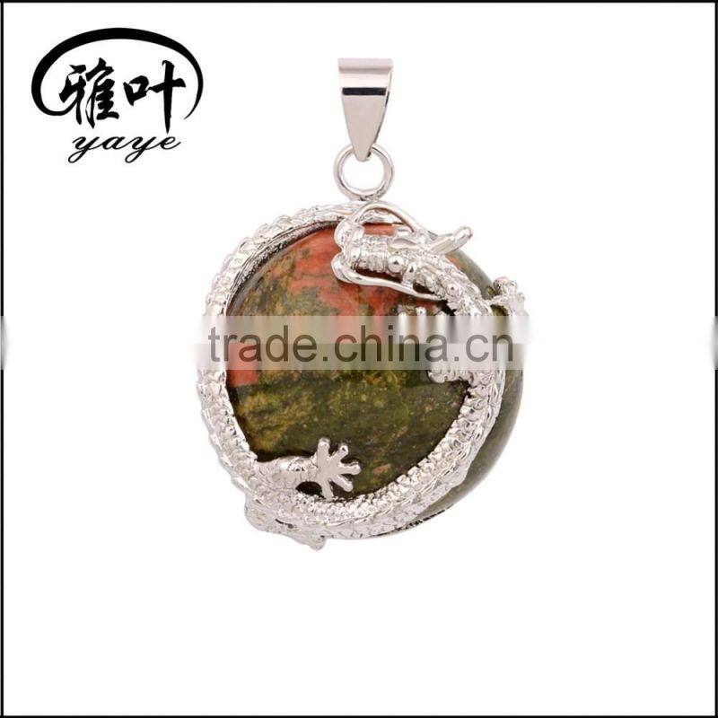 25mm Crystal Balls Dragon Charms Pendants/Crystal Ball Jewlery Pendants