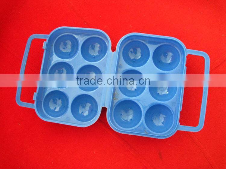 outdoor camping portable folding egg case with 6pcs
