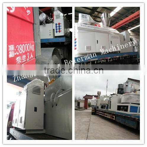 2016 Chinaplas SJ75/25 Single screw extruder for PC,HDPE,PE,PPR pipe