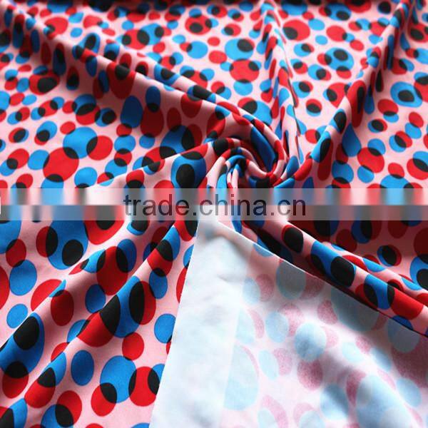 printed polyester spandex fabric for swimwear, underwear, lingerie, dancewear