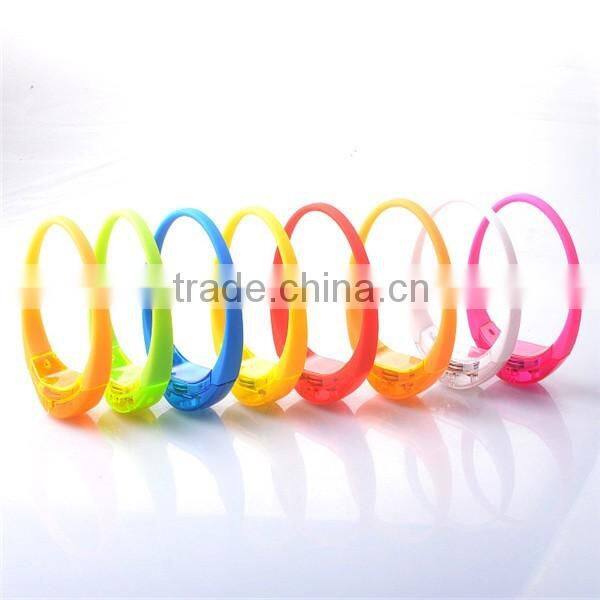 sound control event led bracelet custom logo concert event led bracelet