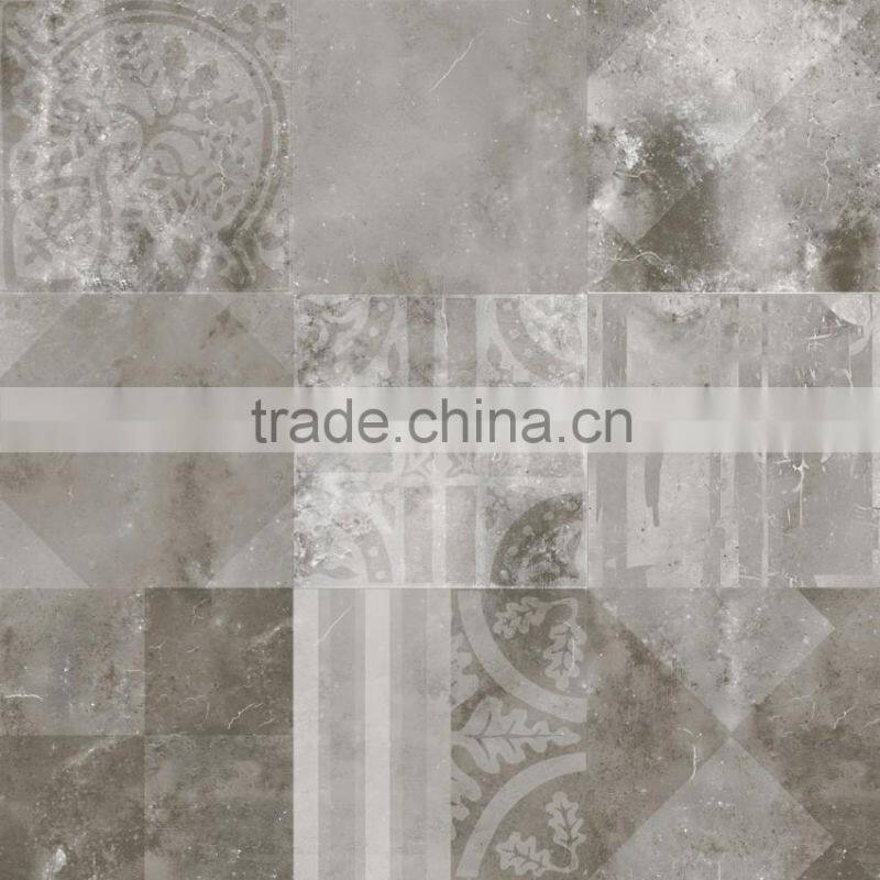 New design! 600x600mm cement look construction material rustic ceramic flooring tile