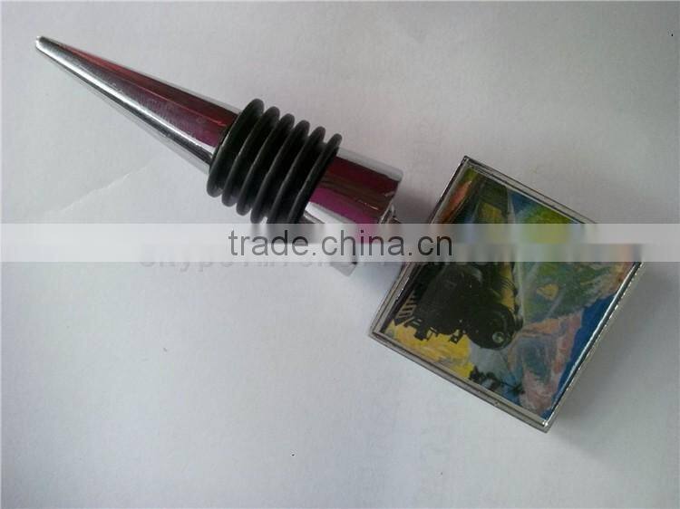 Popular Blank Square shape Bottle Wine Stopper
