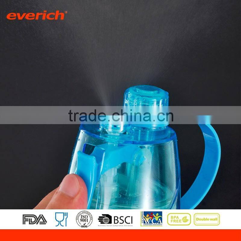 500ml Creative Outdoor Sports Portable Summer Spray Plastic Water Bottle