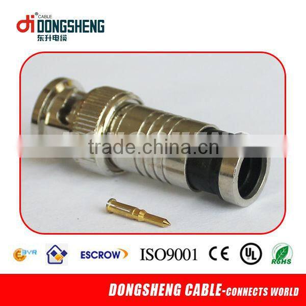 High quality 75 ohm RG59 BNC Connector