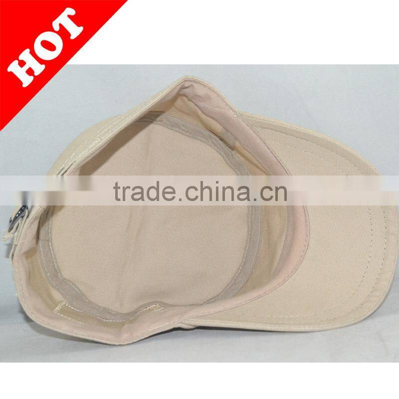 blank flat-top army cap