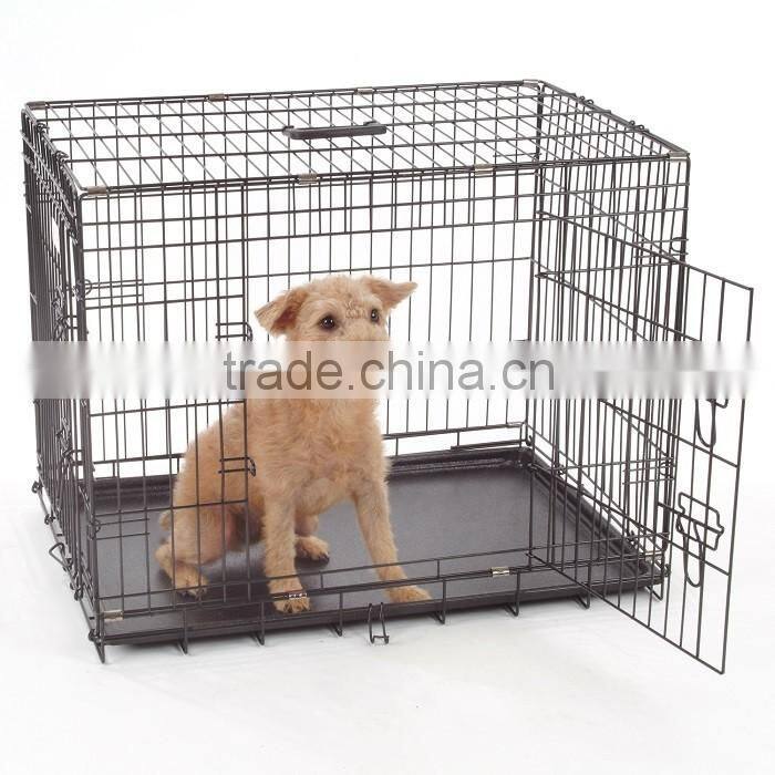 24 inch foldable iron wire dog cage
