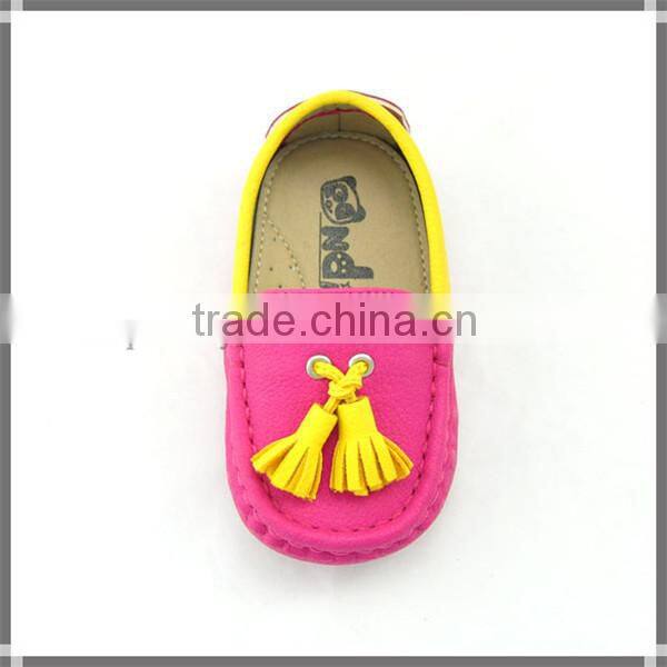2014 Newest fashion soft sole baby moccasin shoes for girl