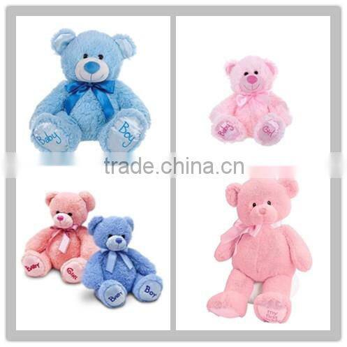 adorable soft stuffed blue color teddy bear