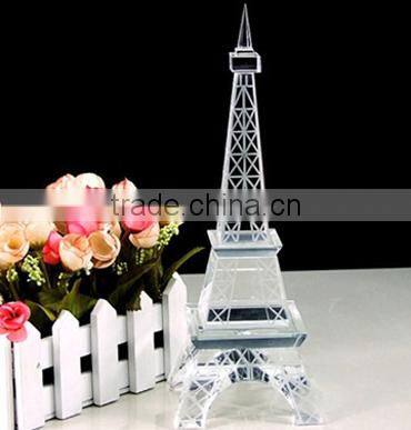 Led crystal eiffel tower model for the Valentine's day gifts