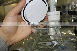 1L-100L Cylindrical double glass reactor