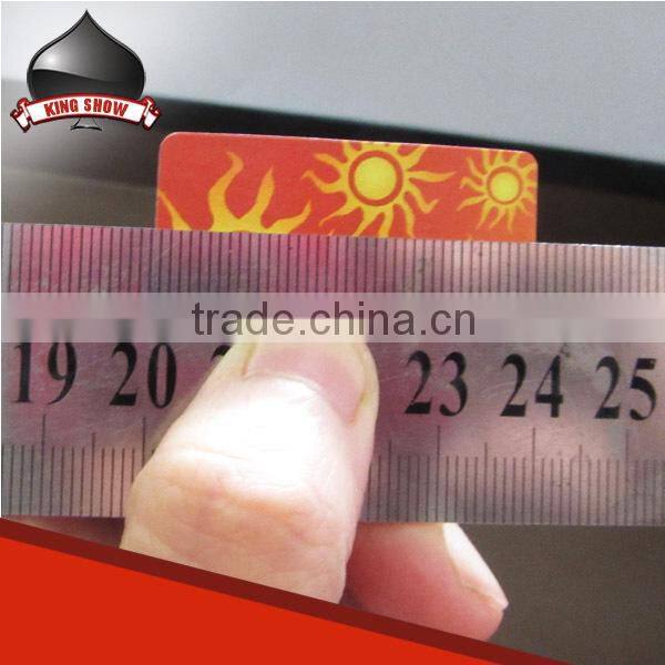 Hign end small size plastic playing cards with low cost