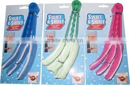 New Colourful Plastic Handle Blinds Microfiber Window Duster