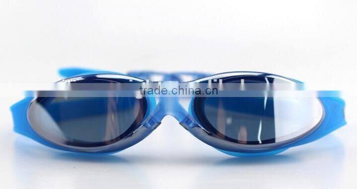 Fashionable tropical waterproof silicone rubber swimming goggles