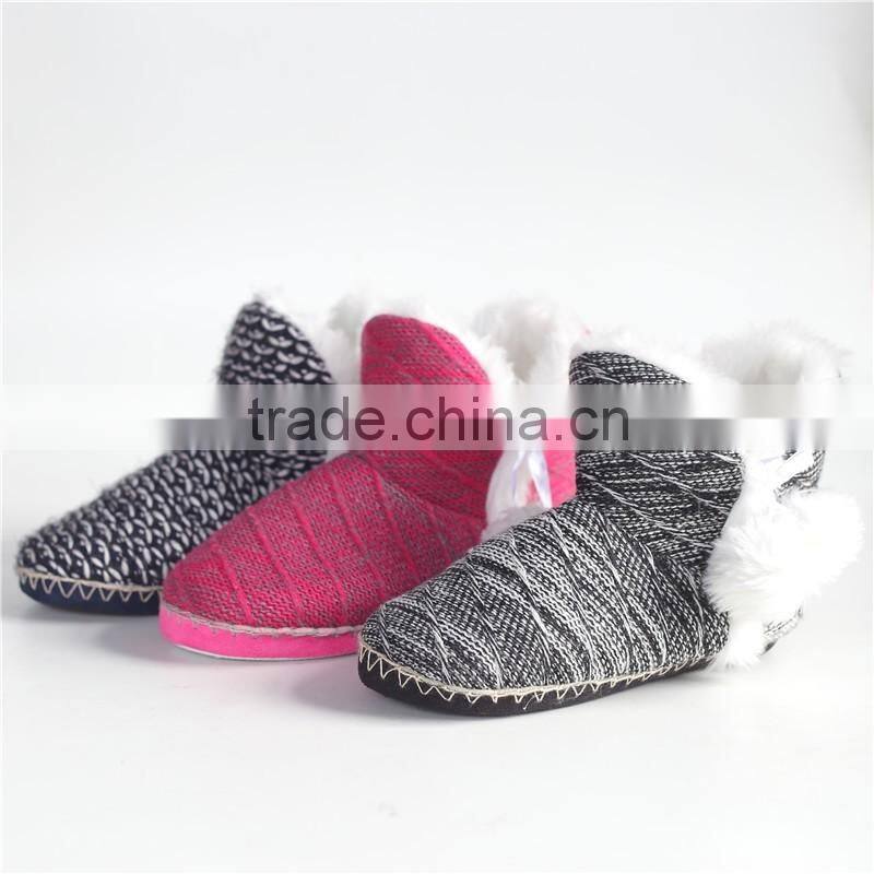 Ladies coral fleece indoor boot