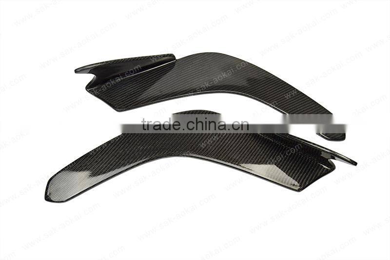 Universal Carbon Fiber Front Bumper Add-on Spoiler Wing