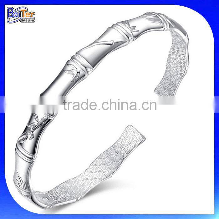 Custom Women Adjustable Cuff Bangle In 925 Sterling Silver Cuff Bracelet/Solid 925 Sterling Silver Bangle Bracelets Wholesale