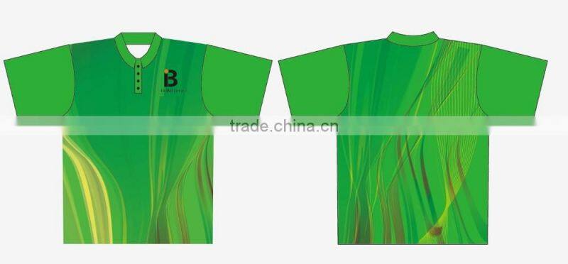 Custom polyester hot sale sublimation sky blue polo shirt