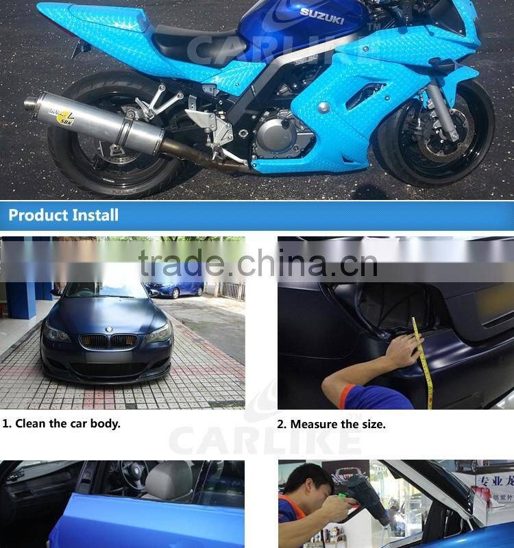 CARLIKE Air Bubble Free 3D Lens Car Body PVC Vinyl Roll