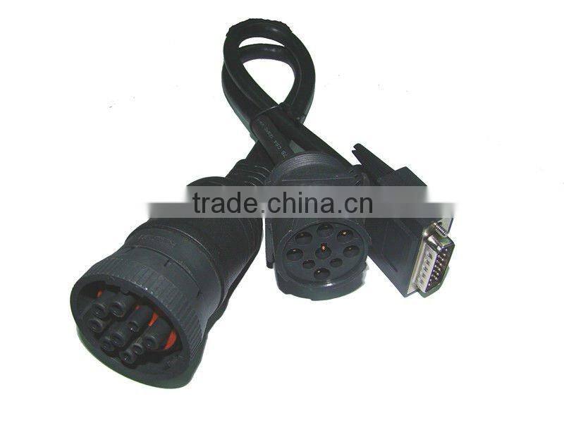 OBD2 cable OBD2 Interface 9PF to 9PM+DB15PM