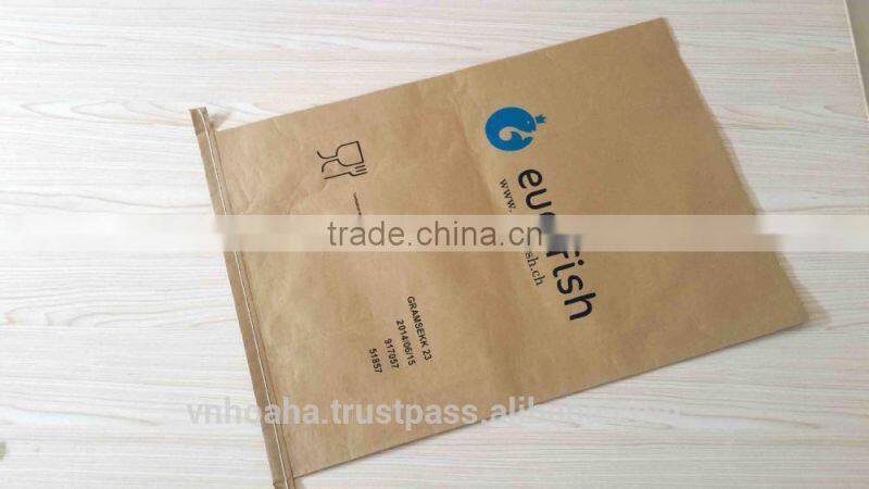 Kraft Paper Woven Polypropylene Bag,Paper Woven Poly
