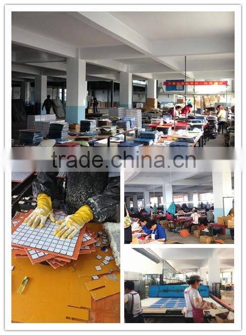 factory bule crystal glass mosaic tile