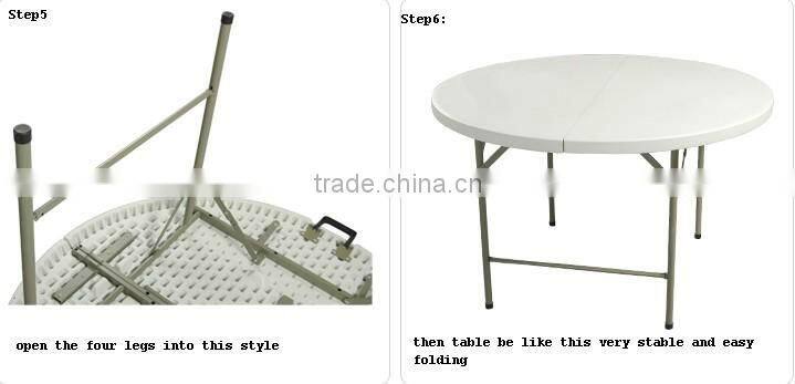 72'' Round Plastic Table