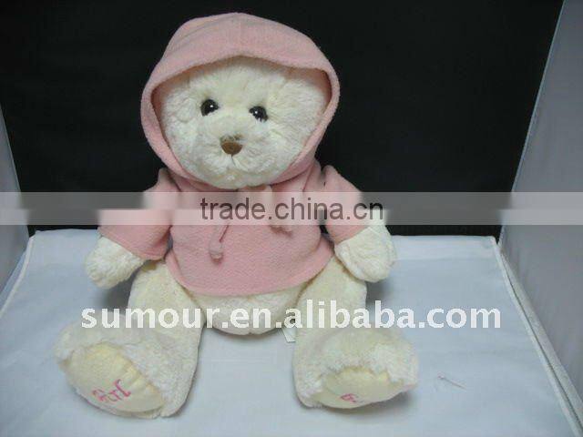 ICTI Hot! White Bear with pink cloth