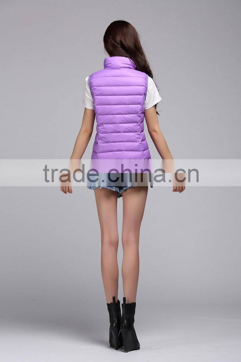 purple Puffer polyester Waistcoat Women